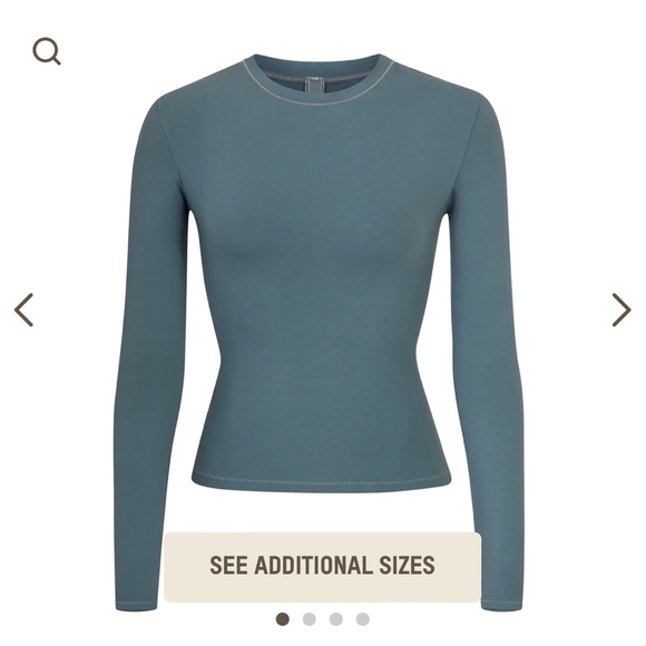 SOLD - Skims Cotton Jersey Longsleeve Tee - Picture 1 of 3